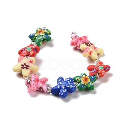 Handmade Polymer Clay Beads Strands CLAY-G110-02-1