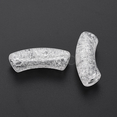 Transparent Crackle Acrylic Beads CACR-S009-001B-NA-1