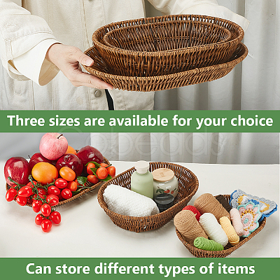 6Pcs 3 Styles Plastic Display Trays ODIS-WA0001-08-1