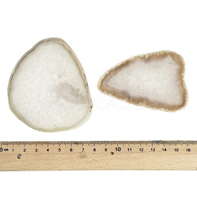 Natural Agate Nuggets Slice Links Connector Charms G-E022-M07-1