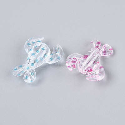 Printed Transparent Acrylic Beads TACR-T029-10M-1