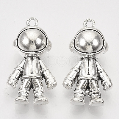 Tibetan Style Alloy Pendants TIBEP-T009-42AS-RS-1