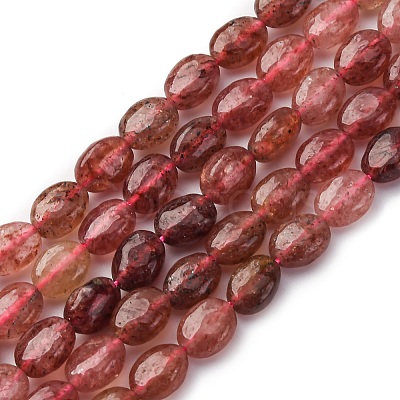 Natural Strawberry Quartz Beads Strands G-Z006-A38-1