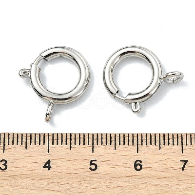 SHEGRACE Brass Spring Ring Clasps XGRPCN018-224P-1