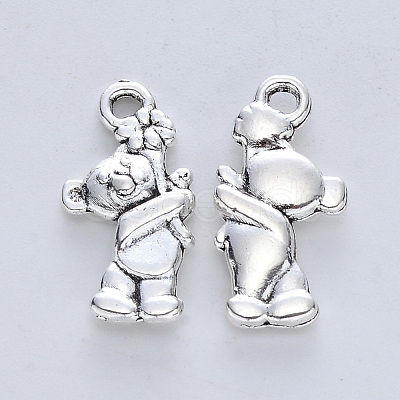 Tibetan Style Alloy Pendants X-TIBE-R316-045AS-RS-1