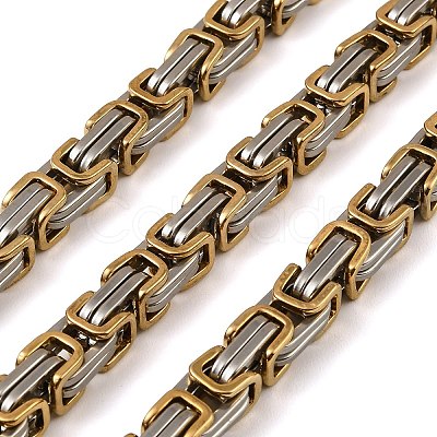 304 Stainless Steel Byzantine Chains SA-E001-20GP-A-1
