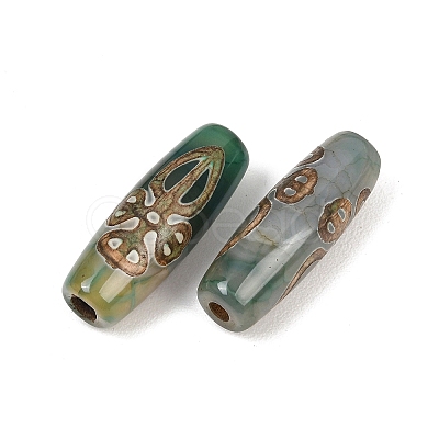 Tibetan Style dZi Beads TDZI-E004-45-1