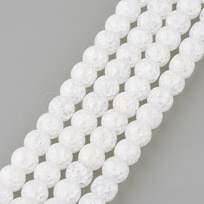 Synthetic Crackle Quartz Beads Strands X-GLAA-S134-8mm-05-1
