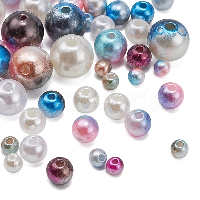 2148Pcs 24 Style ABS Plastic Imitation Pearl Beads OACR-YW0001-25B-1