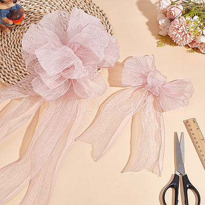 Organza Wrinkle Wired Ribbon OCOR-WH0078-278B-1