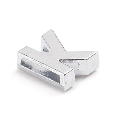 Alloy Slide Charms ALRI-WH0005-09K-P-1