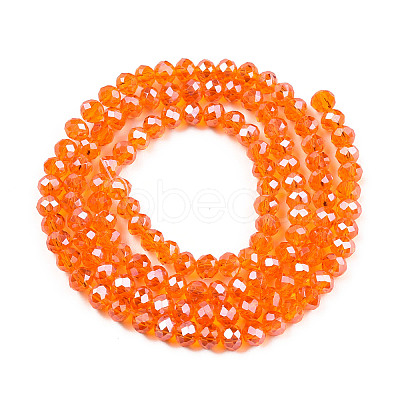 Electroplate Glass Beads Strands EGLA-A034-T4mm-A23-1