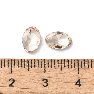 Glass Rhinestone Cabochons RGLA-P037-08B-D261-1