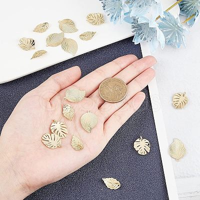 18Pcs 3 Style Brass Pendants KK-CA0001-48G-1