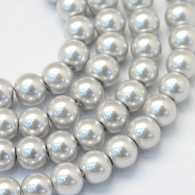 Baking Paint Glass Pearl Bead Strands HY-Q003-3mm-62-1