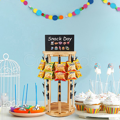 Rotating Wooden Snack Organizer Holder ODIS-WH0030-238-1