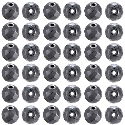 60Pcs Non-magnetic Synthetic Hematite Beads G-BBC0001-54-1