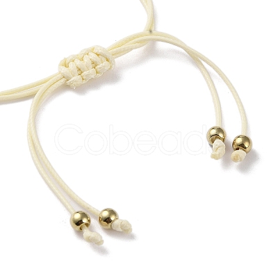 Sunflower Alloy Enamel Charms Braided Bracelets LS-BJEW-A016-01B-1