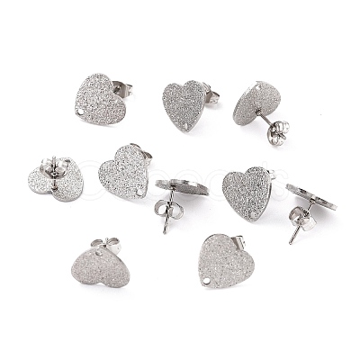 Non-Tarnish 304 Stainless Steel Stud Earring Findings LS-STAS-I183-02B-P-1