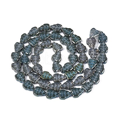 Electroplate Glass Beads Strands EGLA-T017-05C-1