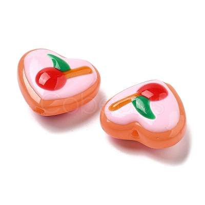 Baking Paint Glass Enamel Beads LAMP-V001-06-1