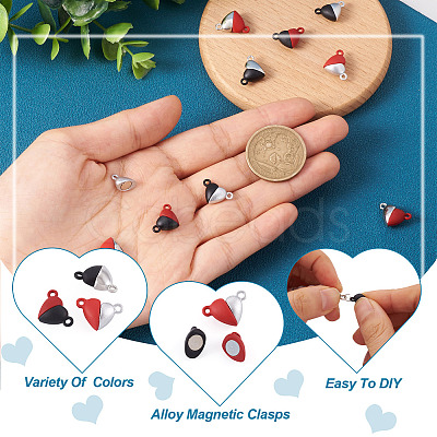 12 Sets 3 Colors Alloy Magnetic Clasps FIND-YS0001-17-1