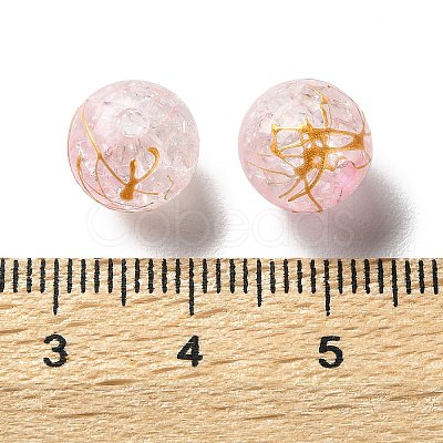 Transparent Crackle Acrylic Beads LS-DACR-D300-01C-10mm-1