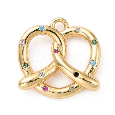 Eco-friendly Brass Micro Pave Cubic Zirconia Pendants KK-D079-20G-02-1