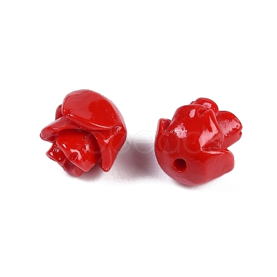 Synthetic Coral Carved Beads CORA-C003-18A-1