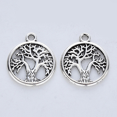 Tibetan Style Alloy Pendants LS-TIBE-R316-111AS-RS-1