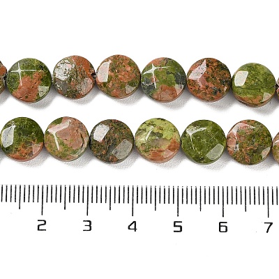 Natural Unakite Beads Strands G-K357-B04-01-1