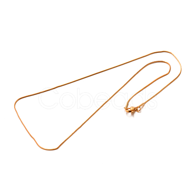 304 Stainless Steel Snake Chain Necklaces STAS-M174-016G-A-1