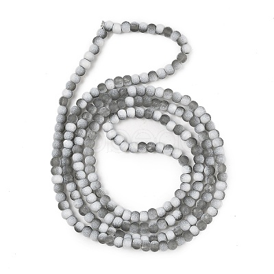 Frosted Crackle Glass Beads X1-GLAA-U001-4mm-M06-1