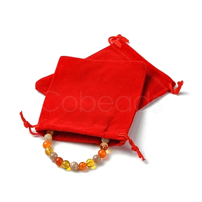 30Pcs Rectangle Velvet Pouches TP-FS0001-02D-1