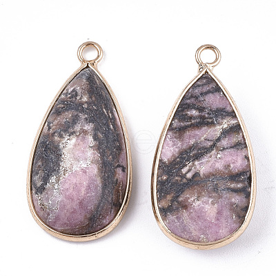 Natural Rhodonite Pendants G-S344-51D-1