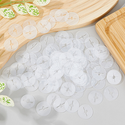 200Pcs 2 Styles Plastic Pegboard Hooks Stoppers FIND-FH0011-20-1