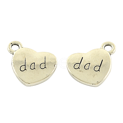Tibetan Style Alloy Family Charms TIBEP-5414-AS-FF-1