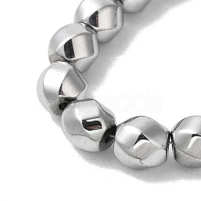 Electroplated Non-Magnetic Synthetic Hematite Beads Strands G-P518-05-01-1