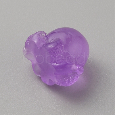 Luminous Resin Octopus Display Decoration RESI-WH0038-09G-1