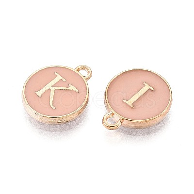 Initial Letter A~Z Alphabet Enamel Charms ENAM-Q437-04-1