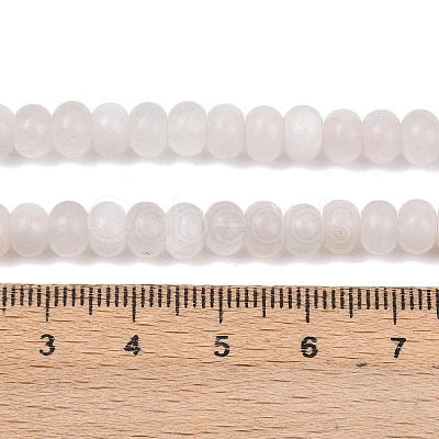 Natural Selenite Beads Strands G-L647-D01-4x6mm-1