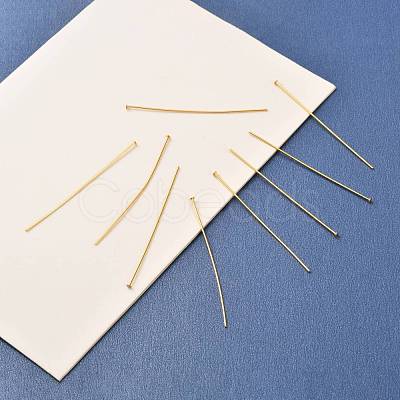 Brass Flat Head Pins KK-F824-114F-G-1