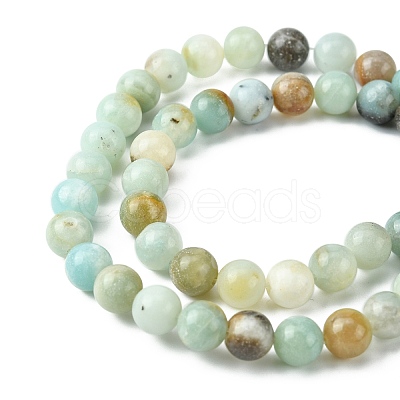Natural Flower Amazonite Beads Strands LS-Z26N5017-1