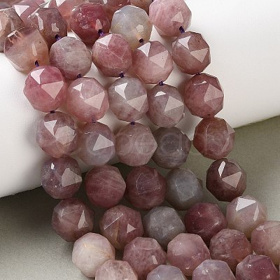 Natural Purple Madagascar Rose Quartz Beads Strands GG-CBABD99-05-1