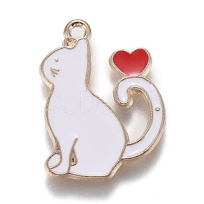 Alloy Enamel Pendants ENAM-O046-01B-1