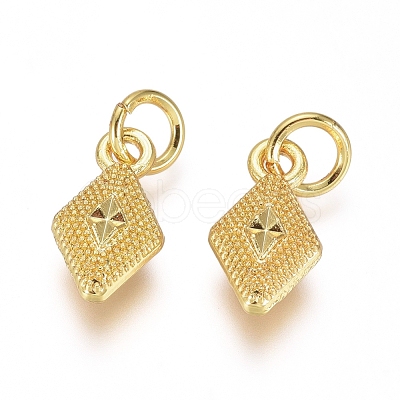 Electroplated Alloy Charms X-PALLOY-G267-13G-1