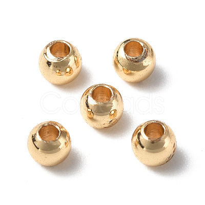 Rack Plating Brass Beads KK-E070-01A-G-1