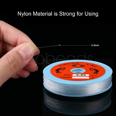 Transparent Fishing Thread Nylon Wire X-EC-L001-0.8mm-01-1