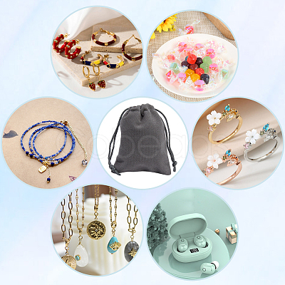 Velvet Jewelry Drawstring Gift Bags ABAG-BBC0001-10B-01-1