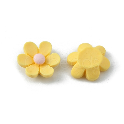 Opaque Resin Cabochons RESI-WH0026-75C-01-1